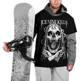 Накидка на куртку 3D с принтом Ice Nine Kills, The Silver Scream , 100% полиэстер |  | heavy metal | ice nine | ice nine kills | ink | the silver scream | группы | метал | музыка | рок