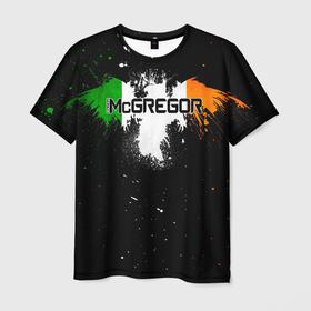 Мужская футболка 3D с принтом Ирландский орел Конор МакГрегор в Новосибирске, 100% полиэфир | прямой крой, круглый вырез горловины, длина до линии бедер | conor mcgregor | fighter | irish | m1 | martial | mixed | the notorious | ufc | ufs | wrestling | боевые | боец | борьба | единоборства | ирландский | искусства | конор макгрегор | м1 | мма | печально известный | смешанные | юфс