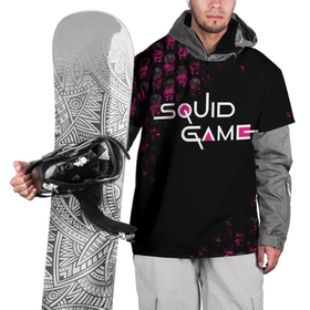 Накидка на куртку 3D с принтом SQUID GAME | СТРАЖИ | LOGO , 100% полиэстер |  | Тематика изображения на принте: 001 | 067 | 456 | netflix | squid game | игра | игра в кальмара | квадрат | круг | нетфликс | распорядитель | сериал | стражи | треугольник