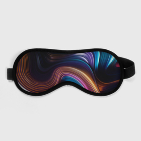 Маска для сна 3D с принтом Цветные неоновые волны в Белгороде, внешний слой — 100% полиэфир, внутренний слой — 100% хлопок, между ними — поролон |  | colorful waves | digital art | neon stripes | rainbow | абстракция | волны красок | неоновые волны | неоновый узор | цветные волны | цветные полосы