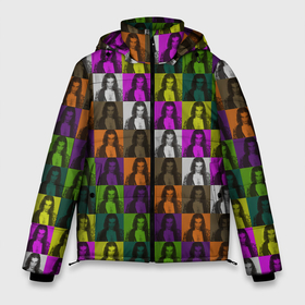 Мужская зимняя куртка 3D с принтом Damiano David. Colors в Санкт-Петербурге, верх — 100% полиэстер; подкладка — 100% полиэстер; утеплитель — 100% полиэстер | длина ниже бедра, свободный силуэт Оверсайз. Есть воротник-стойка, отстегивающийся капюшон и ветрозащитная планка. 

Боковые карманы с листочкой на кнопках и внутренний карман на молнии. | damiano david | david | domiano | maneskin | дамиано | домиано | евровидение | итальянская группа | манескин | солист манескин | фан арт