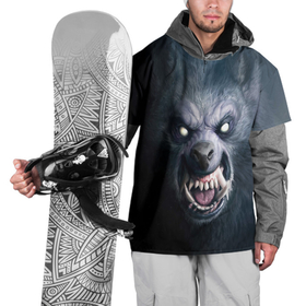 Накидка на куртку 3D с принтом ВОЛК ОБОРОТЕНЬ в Екатеринбурге, 100% полиэстер |  | animals | hunter | monster | wolf | волк | звери | зверь | клыки | монстр | оборотень | оскал | охотник | пасть | хищник | шерсть