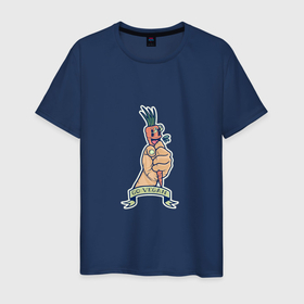 Мужская футболка хлопок с принтом души морковь в Петрозаводске, 100% хлопок | прямой крой, круглый вырез горловины, длина до линии бедер, слегка спущенное плечо. | Тематика изображения на принте: vegan | веган | морковка | мулбтик | рука