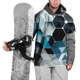 Накидка на куртку 3D с принтом Абстракция FLO в Петрозаводске, 100% полиэстер |  | 3d | абстракция | кубики | мода | ромб