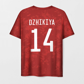 Мужская футболка 3D с принтом Джикия, форма сборной России в Курске, 100% полиэфир | прямой крой, круглый вырез горловины, длина до линии бедер | dzhikiya | джикия | домашняя | россии | россия | сборная | сборной | форма