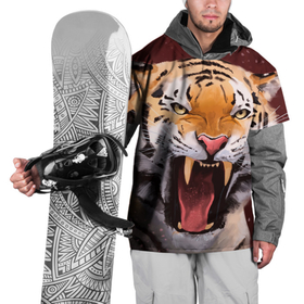 Накидка на куртку 3D с принтом Тигр красавчик сердится в Санкт-Петербурге, 100% полиэстер |  | 2022 | aggressive | angry | fangs | new year | open mouth | predator | tiger | year of the tiger | агрессивный | год тигра | клыки | новый год | открытая пасть | сердитый | тигр | хищник