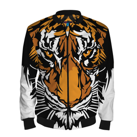 Мужской бомбер 3D с принтом Взгляд хозяина джунглей в Санкт-Петербурге, 100% полиэстер | застегивается на молнию, по бокам два кармана без застежек, по низу бомбера и на воротнике - эластичная резинка | 2022 | african | direct look | master of the jungle | muzzle | new year | predator | tiger | year of the tiger | африканский | год тигра | новый год | прямой взгляд | тигр | хищник | хозяин джунглей