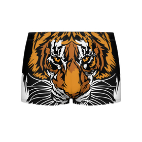 Мужские трусы 3D с принтом Взгляд хозяина джунглей в Екатеринбурге, 50% хлопок, 50% полиэстер | классическая посадка, на поясе мягкая тканевая резинка | 2022 | african | direct look | master of the jungle | muzzle | new year | predator | tiger | year of the tiger | африканский | год тигра | новый год | прямой взгляд | тигр | хищник | хозяин джунглей