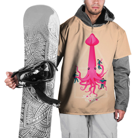 Накидка на куртку 3D с принтом В плену у Кальмара в Санкт-Петербурге, 100% полиэстер |  | Тематика изображения на принте: squid game | игра в кальмара | игра на выживание | сериал | сериалы