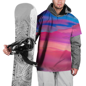 Накидка на куртку 3D с принтом Гармоничные цветовые волны , 100% полиэстер |  | Тематика изображения на принте: волны | гармония | красивые волны | цвета | цветовые волны
