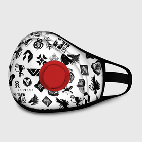 Маска из неопрена с принтом DESTINY 2 LOGO PATTERN   ДЕСТИНИ в городе Новоалтайск, неопрен 100% | Форма огибающая нос. Резинки для ушей с дополнительной резинкой на затылке. Клапан для выдоха для активного дыхания при занятиях спортом. Эластичный материал маски и окантовки для лучшего растяжения и прилегания маски.  | bungie | cayde 6 | cyd6 | destiny | destiny 2 | forsaken | gambit | hunter | titan | warlock | банги | варлок | габмит | дестини | дестини 2 | зур | кейд | кейд 6 | отвергнутые | охотник | титан | туз