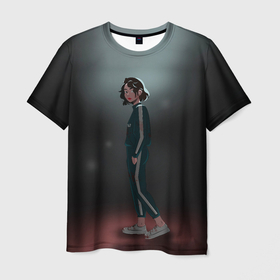 Мужская футболка 3D с принтом Вера Ванг в Екатеринбурге, 100% полиэфир | прямой крой, круглый вырез горловины, длина до линии бедер | squid game | игра в кальмара | игра на выживание | сериал | сериалы