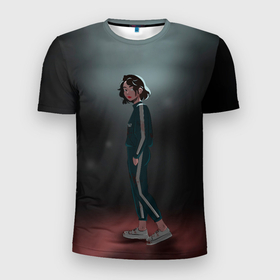 Мужская футболка 3D Slim с принтом Вера Ванг в Белгороде, 100% полиэстер с улучшенными характеристиками | приталенный силуэт, круглая горловина, широкие плечи, сужается к линии бедра | squid game | игра в кальмара | игра на выживание | сериал | сериалы