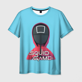 Мужская футболка 3D с принтом Squid game квадрат   Игра в кальмара в Санкт-Петербурге, 100% полиэфир | прямой крой, круглый вырез горловины, длина до линии бедер | squid game | аноним | игра в кальмара | игра в кальмаров | игра на выживание | игры | квадрат | маска | сериал | сотрудник | фильм