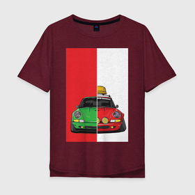 Мужская футболка хлопок Oversize с принтом Concept car в Санкт-Петербурге, 100% хлопок | свободный крой, круглый ворот, “спинка” длиннее передней части | auto | car | porsche | poster | tunning