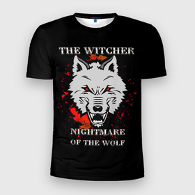 Мужская футболка 3D Slim с принтом Ведьмак: Кошмар волка в Курске, 100% полиэстер с улучшенными характеристиками | приталенный силуэт, круглая горловина, широкие плечи, сужается к линии бедра | geralt | nightmare of the wolf | the witcher | vesemir | witcher | wolf | ведьмак | весемир | волк | геральт