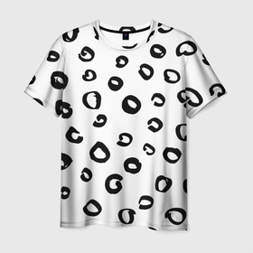 Мужская футболка 3D с принтом Леопардовый окрас в Петрозаводске, 100% полиэфир | прямой крой, круглый вырез горловины, длина до линии бедер | дизайнерский | животные | леопард | паттерн | полный принт | тренд | фул