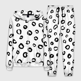 Мужской костюм 3D с принтом Леопардовый окрас в Курске, 100% полиэстер | Манжеты и пояс оформлены тканевой резинкой, двухслойный капюшон со шнурком для регулировки, карманы спереди | дизайнерский | животные | леопард | паттерн | полный принт | тренд | фул