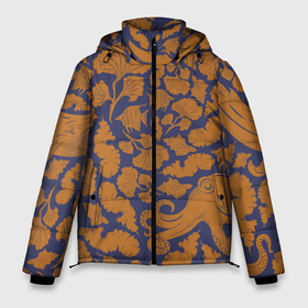 Мужская зимняя куртка 3D с принтом Морская гуашь в Тюмени, верх — 100% полиэстер; подкладка — 100% полиэстер; утеплитель — 100% полиэстер | длина ниже бедра, свободный силуэт Оверсайз. Есть воротник-стойка, отстегивающийся капюшон и ветрозащитная планка. 

Боковые карманы с листочкой на кнопках и внутренний карман на молнии. | Тематика изображения на принте: гуашь | натюрморт | рыбы | топ | тренд