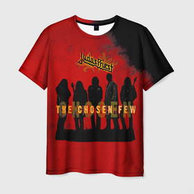 Мужская футболка 3D с принтом The Chosen Few   Judas Priest в Санкт-Петербурге, 100% полиэфир | прямой крой, круглый вырез горловины, длина до линии бедер | judas priest | альбом | гленн типтон | джудас прист | йен хилл | ричи фолкнер | роб хэлфорд | рок группа | скотт трэвис | хэвиметалгруппа