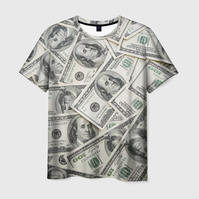 Мужская футболка 3D с принтом dollars money , 100% полиэфир | прямой крой, круглый вырез горловины, длина до линии бедер | Тематика изображения на принте: money | баксы | богатство | богатый | денежный | деньги | доллары | дорогой | лучший