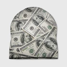 Шапка 3D с принтом dollars money в Курске, 100% полиэстер | универсальный размер, печать по всей поверхности изделия | Тематика изображения на принте: money | баксы | богатство | богатый | денежный | деньги | доллары | дорогой | лучший