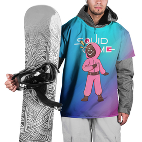 Накидка на куртку 3D с принтом Удивление   Игра в кальмара в Тюмени, 100% полиэстер |  | among us | squid game | выживание | игра в кальмара | кальмар | корейский | корея | хван чжун хо | чо сан