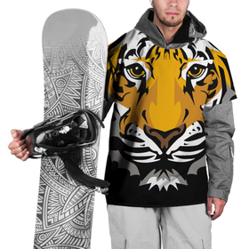 Накидка на куртку 3D с принтом Суровый взгляд тигра в Санкт-Петербурге, 100% полиэстер |  | Тематика изображения на принте: 2022 | beast | look | merry christmas | new year | predator | stern | tiger | year of the tiger | взгляд | год тигра | зверь | новый год | суровый | тигр | хищник