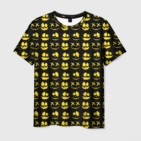 Мужская футболка 3D с принтом Прикольные смайлы    Halloween   Awesom and kill face в Санкт-Петербурге, 100% полиэфир | прямой крой, круглый вырез горловины, длина до линии бедер | halloween | костюмы на хэллоун | праздник | хайп | хэллоуин