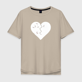 Мужская футболка хлопок Oversize с принтом Реабилитация в Тюмени, 100% хлопок | свободный крой, круглый ворот, “спинка” длиннее передней части | Тематика изображения на принте: боль | второй шанс | заживающие раны | прошедшее чрез боль | ранимое сердце | реабилитация | ужасное прошлое