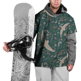 Накидка на куртку 3D с принтом Ласточкина политра в Курске, 100% полиэстер |  | авторские | животные | иллюстрация | тренд | тренды