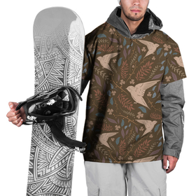 Накидка на куртку 3D с принтом Литой стриж в Тюмени, 100% полиэстер |  | животные | заливка | осень | птицы | тренд