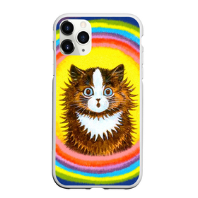 Чехол для iPhone 11 Pro матовый с принтом Радужный кот Луиса Уэйна в Курске, Силикон |  | benedict cumberbatch | louis wain | the electrical life | антропоморфный кот | бенедикт камбербэтч | живопись | известный художник | кошак | кошачьи миры луиса уэйна | луис вэйн | луис уэйн | радуга | радужный кот