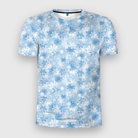 Мужская футболка 3D спортивная с принтом Морозное Снежное Утро в Кировске, 100% полиэстер с улучшенными характеристиками | приталенный силуэт, круглая горловина, широкие плечи, сужается к линии бедра | merry christmas | дед мороз | ёлка | зима | мороз | новый год | подарок | праздник | рождество | с новым годом | сантаклаус | снег | снеговик | снегурочка | снежинки | снежные узоры | узоры