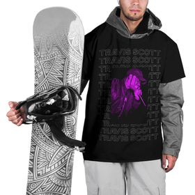 Накидка на куртку 3D с принтом Стильный Тревис в Тюмени, 100% полиэстер |  | hip hop | rap | rep | travis scott | исполнители | исполнитель | музыка | реп | трвис скотт | тревис скотт