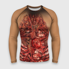 Мужской рашгард 3D с принтом Открытая грудная клетка в Санкт-Петербурге,  |  | halloween | кровавая рана | кровь | рана на груди | хеллоуин | хелоуин | хэллоуин | хэлоуин