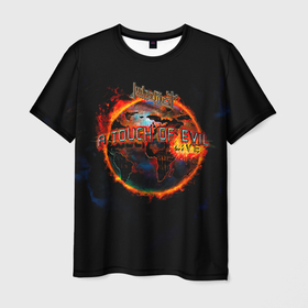 Мужская футболка 3D с принтом A Touch of Evil: Live   Judas Priest в Санкт-Петербурге, 100% полиэфир | прямой крой, круглый вырез горловины, длина до линии бедер | judas priest | альбом | гленн типтон | джудас прист | йен хилл | ричи фолкнер | роб хэлфорд | рок группа | скотт трэвис | хэвиметалгруппа