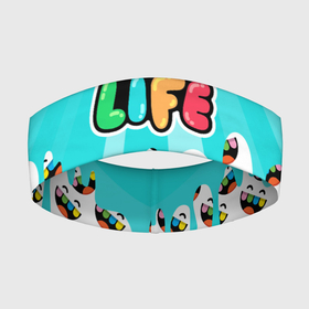 Повязка на голову 3D с принтом TOGA LIFE в Белгороде,  |  | game | toca life world | toga life | жизнь тоги | игра | тока | тока жизнь