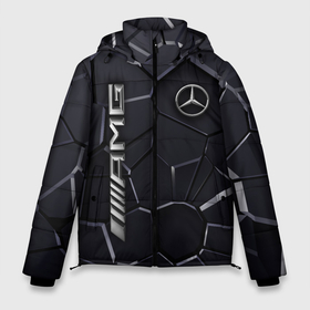 Мужская зимняя куртка 3D с принтом Mercedes AMG 3D плиты в Курске, верх — 100% полиэстер; подкладка — 100% полиэстер; утеплитель — 100% полиэстер | длина ниже бедра, свободный силуэт Оверсайз. Есть воротник-стойка, отстегивающийся капюшон и ветрозащитная планка. 

Боковые карманы с листочкой на кнопках и внутренний карман на молнии. | Тематика изображения на принте: 3d плиты | 3д плиты | 3д плиты с подсвет | amg | benz | mercedes | mercedes amg | mercedes benz | mercedes benz amg carbon | лого мерседес | логотип мерседес | мерен | мерседес | мерседес amg | мерседес амг | мерседес бенс | мерседес бенц