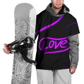 Накидка на куртку 3D с принтом Dark love , 100% полиэстер |  | Тематика изображения на принте: i love you | iloveyou | love | loveyou | крестики | люблю | люблю тебя | любовь | смайлик