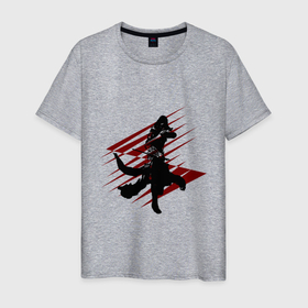 Мужская футболка хлопок с принтом Личный Ассасин в Белгороде, 100% хлопок | прямой крой, круглый вырез горловины, длина до линии бедер, слегка спущенное плечо. | 2 клинка | ассасин | игровое | минимализм