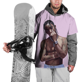 Накидка на куртку 3D с принтом Задумчивый Трэвис в Новосибирске, 100% полиэстер |  | Тематика изображения на принте: hip hop | rap | rep | travis scott | исполнители | исполнитель | музыка | реп | трвис скотт | тревис скотт