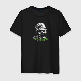 Мужская футболка хлопок с принтом Lust for Flesh   Жажда плоти в Тюмени, 100% хлопок | прямой крой, круглый вырез горловины, длина до линии бедер, слегка спущенное плечо. | Тематика изображения на принте: zombie | зомби | мертвец | монстр | страшный | хоррор | хэллоуин