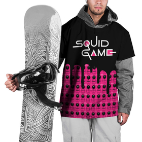 Накидка на куртку 3D с принтом Squid Game   Ojingeo Geim в Тюмени, 100% полиэстер |  | netflix | ojingeo geim | squid | squid game | дорама | игра в кальмара | кальмар | ки хун | корея | нетфликс | сан ву | сериал