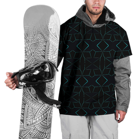 Накидка на куртку 3D с принтом SpaceX Панели Неон , 100% полиэстер |  | икс | илон | минимализм | неон | полосы | свечение | спейс