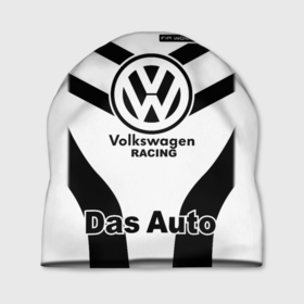 Шапка 3D с принтом Volkswagen  Das Auto в Тюмени, 100% полиэстер | универсальный размер, печать по всей поверхности изделия | Тематика изображения на принте: volkswagen | автоспорт | логотипы | надписи | немецкая классика | немецкие машины | ралли | фольксваген