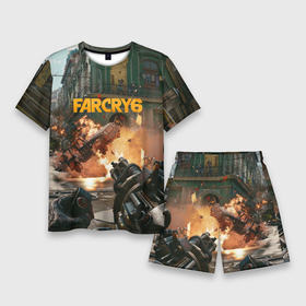 Мужской костюм с шортами 3D с принтом Far Cry 6 gameplay art в Петрозаводске,  |  | art | cry | dani | far | game | rojas | shooter | ubisoft | арт | дани | пулемет | рохас | фаркрай | шутер | экшн