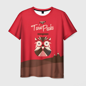 Мужская футболка 3D с принтом FIRE WALK WITH ME Twin Peaks в Курске, 100% полиэфир | прямой крой, круглый вырез горловины, длина до линии бедер | twin peaks | агент купер | девид линч | ретро | сериал | сова | твин пикс | телесериал | фильм