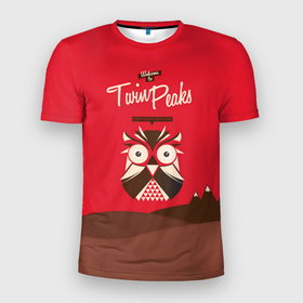 Мужская футболка 3D Slim с принтом FIRE WALK WITH ME Twin Peaks в Санкт-Петербурге, 100% полиэстер с улучшенными характеристиками | приталенный силуэт, круглая горловина, широкие плечи, сужается к линии бедра | Тематика изображения на принте: twin peaks | агент купер | девид линч | ретро | сериал | сова | твин пикс | телесериал | фильм