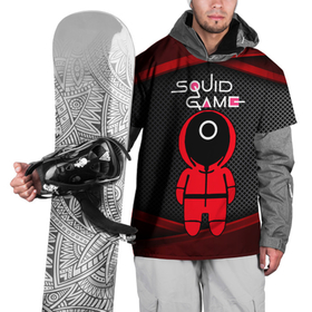 Накидка на куртку 3D с принтом Игра в кальмара   3D плиты в Тюмени, 100% полиэстер |  | among us | squid game | выживание | игра в кальмара | кальмар | корейский | корея | хван чжун хо | чо сан